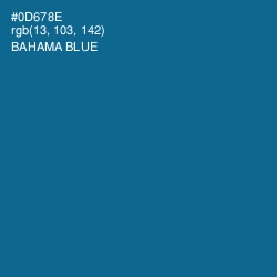 #0D678E - Bahama Blue Color Image